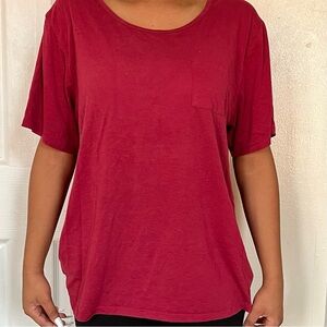 Women's Burgundy Top